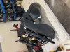 old seat with cover wrecked due to airbag deployment